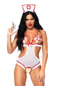 Leg Avenue Naughty Nurse Costume, one size, bodysuit and hat