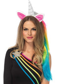 Leg Avenue Magical Unicorn Headband with Rainbow Mane