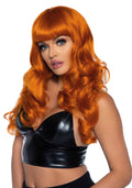Leg Avenue Misfit Long Wavy Wig Ginger, realistic look, 61 cm
