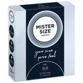 Mister Size condoms - pure feel - 64 (3 condoms), thickness 0.05 mm