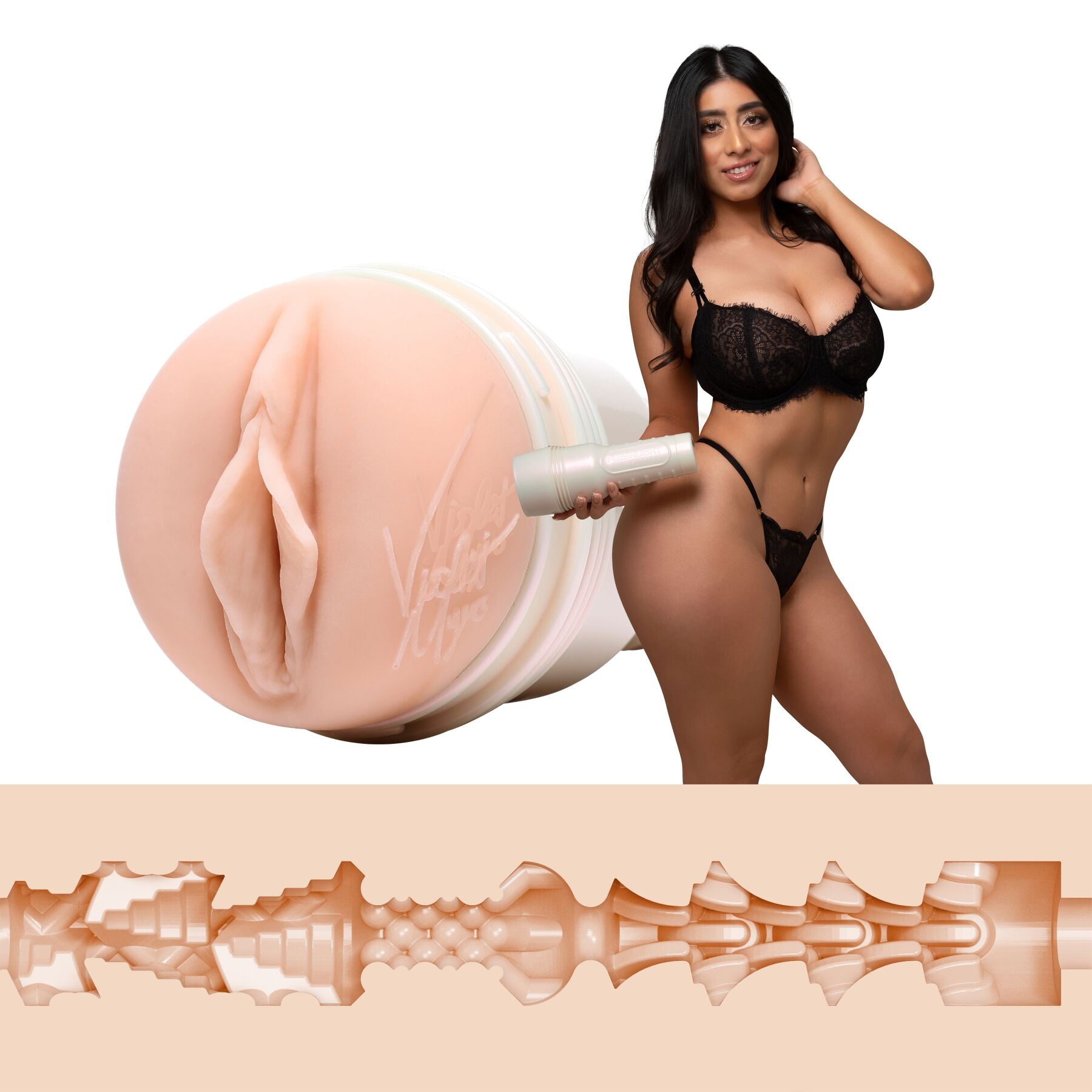Fleshlight Girls Masturbator: Violet Myers – Waifu, from a vaginal mold, very soft