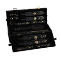 Luxurious BDSM Zalo Bondage Play Kit, 10 accessories in a case, leather, Swarovski crystal