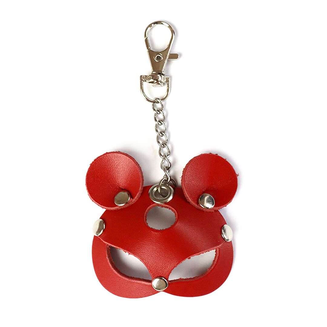 Keychain with Carabiner for Keys Art of Sex Mouse, Red