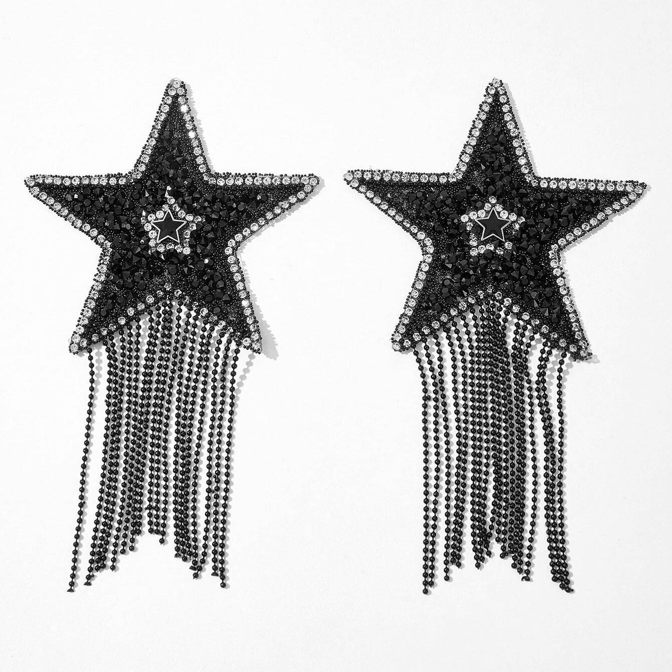 Fringed Pasties JSY Nipple Sticker RT236112 Black