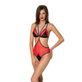 Sheer lace body Passion PEONIA BODY S/M red