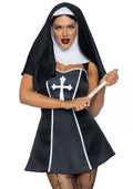 Leg Avenue Naughty Nun Costume XS, dress, headpiece