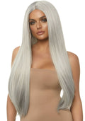 Leg Avenue 33″ Long Straight Center Part Wig Grey