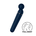 Vibrating massager Satisfyer Planet Wand-er Blue/Rosegold, very powerful, wireless