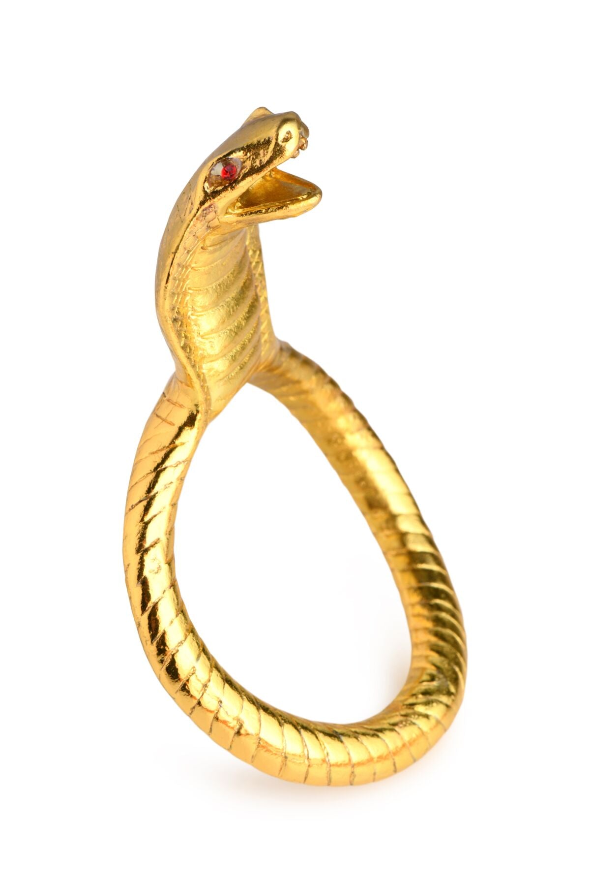 Master Series Cobra King Golden Cock Ring: Cobra Head Cock Ring