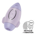 Satisfyer Mission Control Violet Vacuum Stimulator with Vibration, 2 Independent Motors
