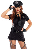 Erotic Policewoman Costume Leg Avenue Dirty Cop S/M, 6 pieces