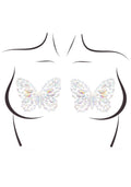 Пестис-метелики з кристалів Leg Avenue Chrysallis nipple sticker, наліпки, світяться у темряві