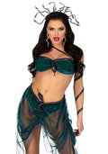 Leg Avenue Medusa Costume M, top, skirt, armbands, accessories