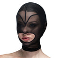 Mask heart mesh with open mouth Feral Feelings - Hearts Mask Black/Black