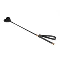 Paddle-Heart Liebe Seele Black Organosilicon Riding Crop, eco-leather