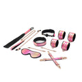 BDSM Set Liebe Seele Vivid Sakura 8 Pieces Set, 8 accessories, eco-leather on velvet base