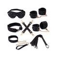 Liebe Seele Starry Nights 7pcs Bondage Kit, restraints, collar with leash, gag, flogger, mask