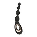 LELO Soraya Beads Black vibrating anal beads, various bead diameters, 8 modes