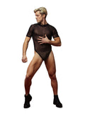Men's mesh bodysuit D&A, XS/S, short sleeve