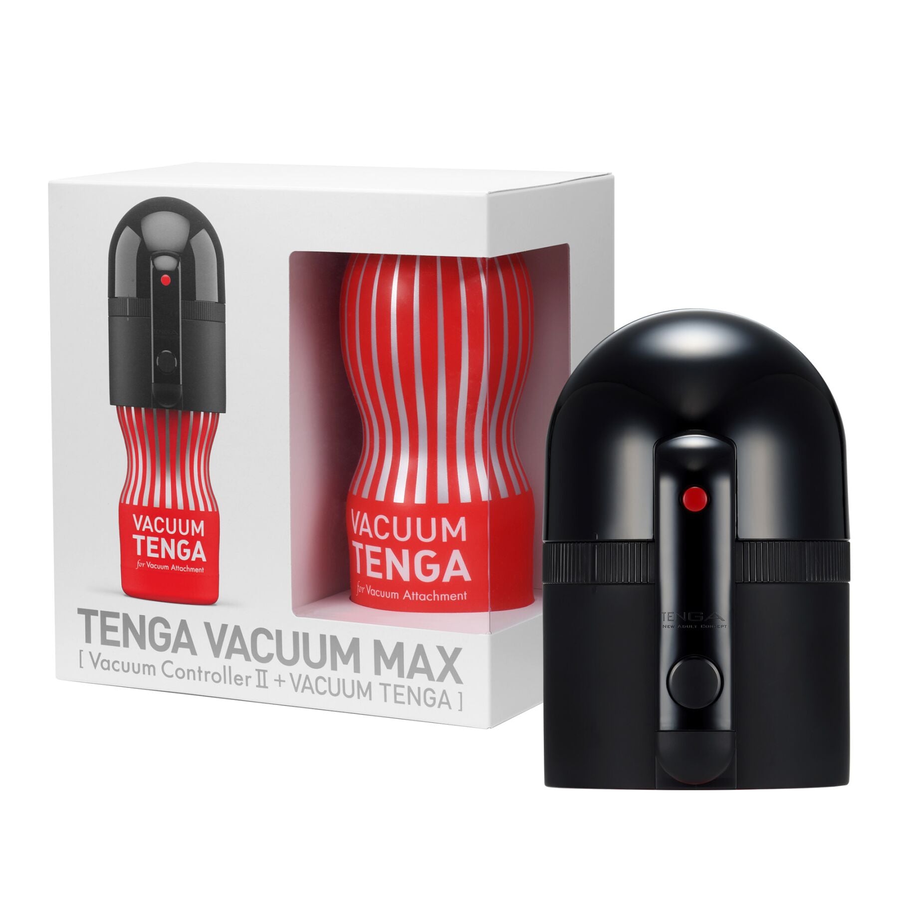 Tenga VACUUM MAX Vacuum Attachment + Tenga Vacuum Cup Masturbator, 5 operating modes