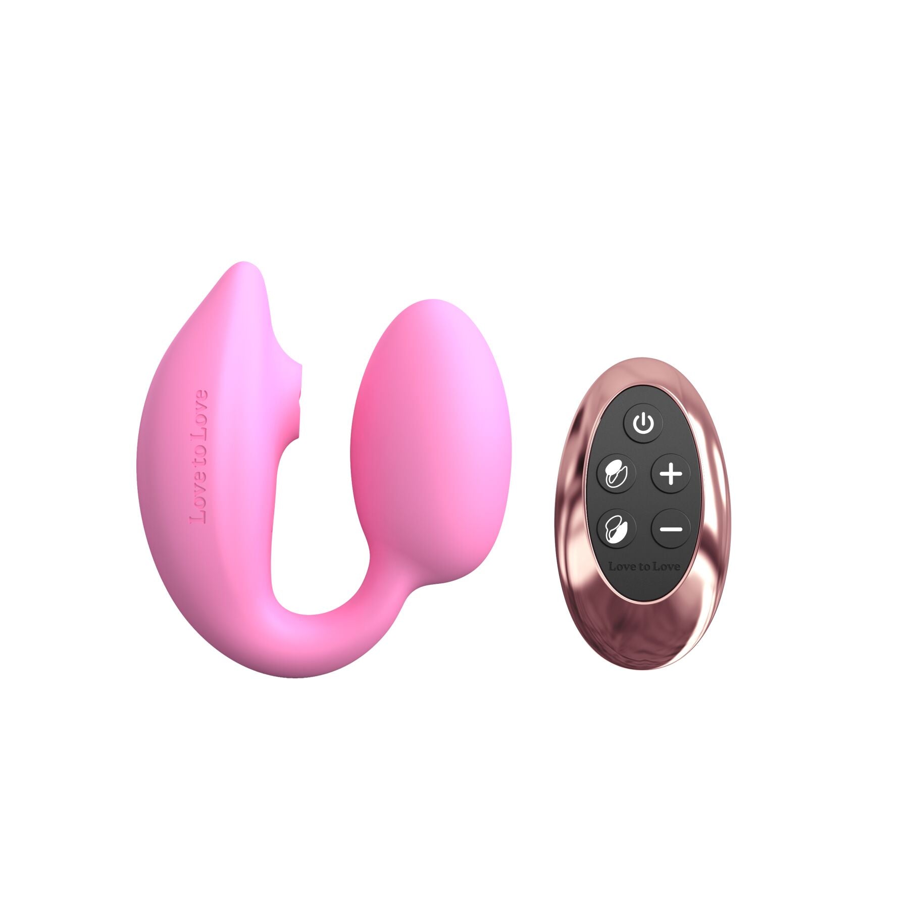 Love To Love Wonderlover PINK PASSION Vibrating Egg with Vacuum Clitoral Stimulation