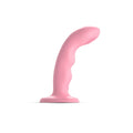 Strap-On-Me TAPPING DILDO WAVE – CORAL PINK Double Pulsating Strap-On Attachment, M