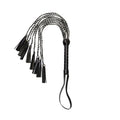 Lacy eco-leather whip Art of Sex - Brianna, black color