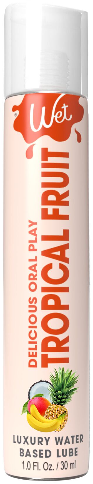 Wet Oral Play Tropical Explosion Water-Based Lubricant (30 ml), edible, sugar-free