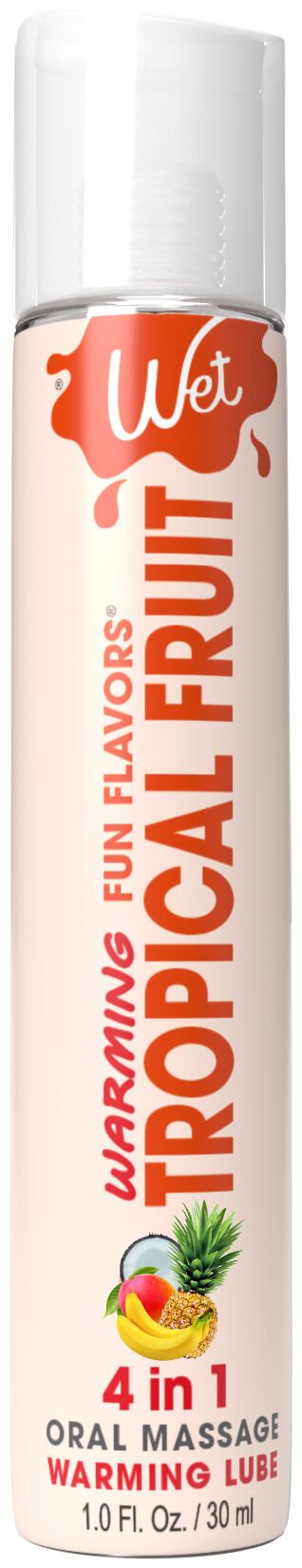 Wet Warming Tropical Explosion 4-in-1 Water-Based Lubricant, Sugar-Free (30 ml)