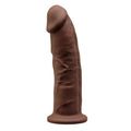 Dildo SilexD Oscar Brown (MODEL 2 size 9in), dual-layer, silicone + Silexpan, diameter 5.4cm