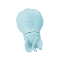 Adrien Lastic Caress Blue vibrator with rotating attachments for erogenous zone stimulation.