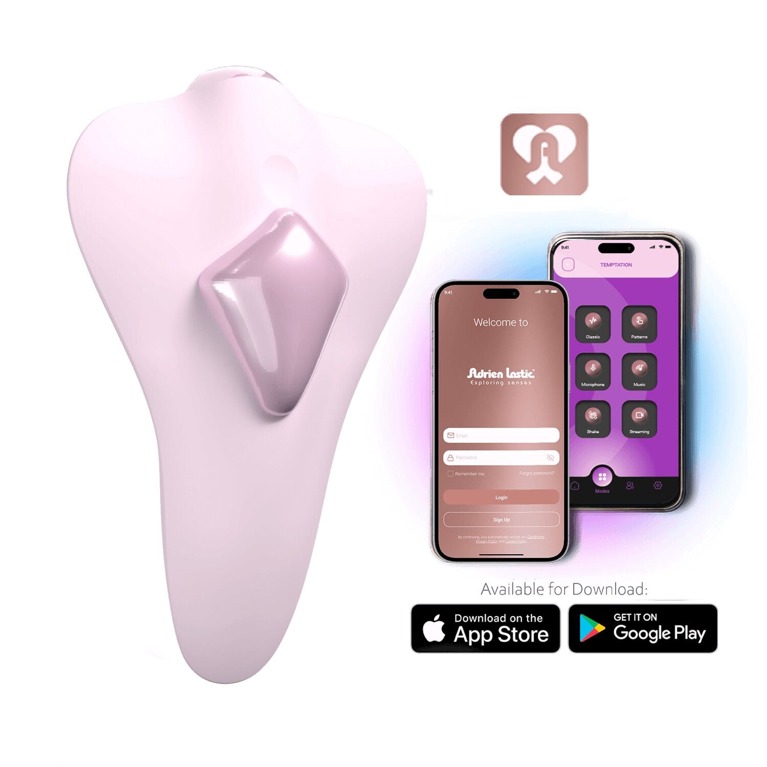 Adrien Lastic Temptation Smart Panty Vibrator, 11 Modes, Magnetic Attachment