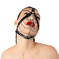 Mask with Chains Art of Sex - Devon, genuine leather, black color