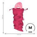 Мішечок для секс-іграшок Satisfyer Treasure Bag M, рожевий, на шнурку