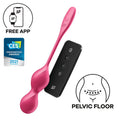 Vaginal Smart Vibrating Balls Satisfyer Love Birds 2 Connect App Red, 86g, Remote Control