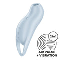 Satisfyer Pocket Pro 1 Blue Vibrating Vacuum Clitoral Stimulator
