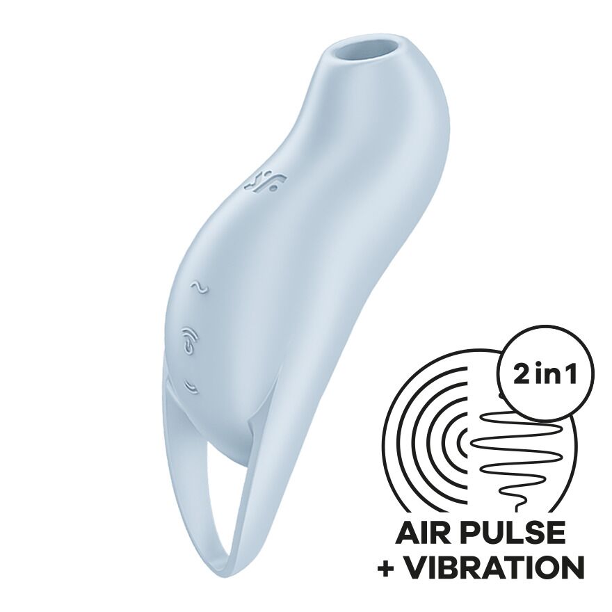 Satisfyer Pocket Pro 1 Blue Vibrating Vacuum Clitoral Stimulator