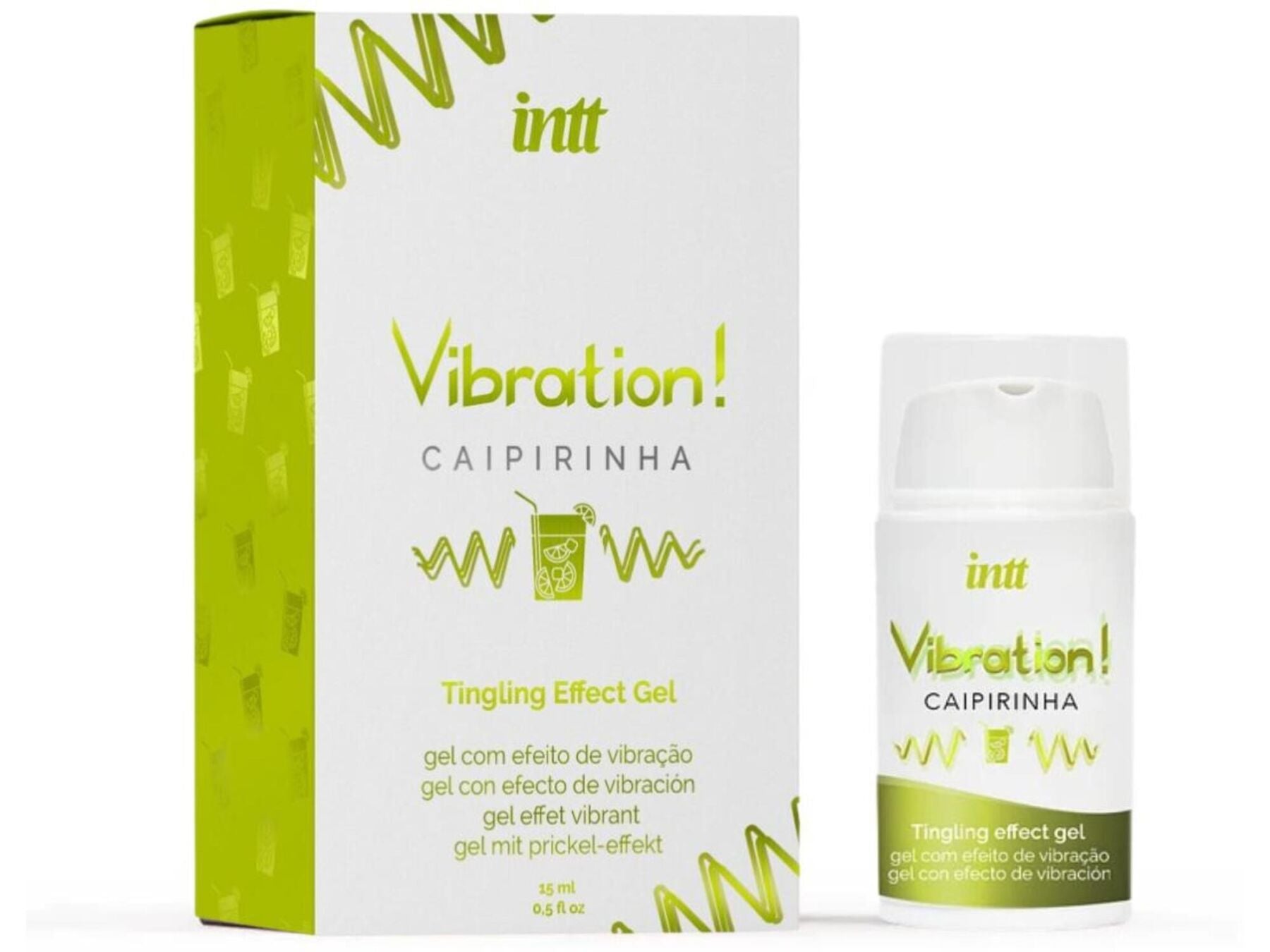 Intt Vibration Caipirinha Liquid Vibrator (15 ml), thick gel, very tasty, lasts up to 30 minutes