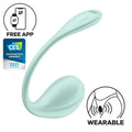Smart Vibrating Egg Satisfyer Smooth Petal Connect App Mint