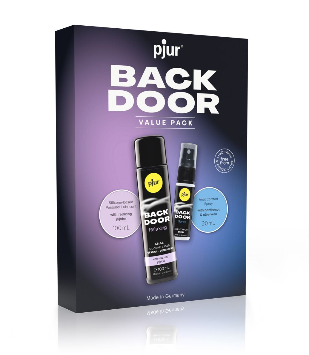 Pjur BACK DOOR Value Pack: Silicone Lubricant 100 ml and Relaxing Spray 20 ml