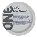 Condom ONE Extra Strong, 1 pc, flared shape, lubricated, suitable for anal sex