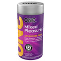 Презервативи ONE Mixed Pleasures, 12 шт, 6 видів, подарункове паковання-тубус