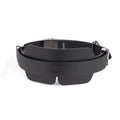 LOCKINK Blindfold Kit, Black, Genuine Leather, Adjustable Size