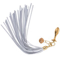 Anal plug with flogger LOCKINK SEVANDA White Pony-Tail Anal Pear-shape Plug