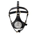LOCKINK SEVANDA Blowjob Head Harness, black, with soft lip insert