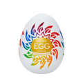 Tenga Egg Shiny II Pride Edition Masturbator, firm TPE, 5ml lubricant sample, limited edition