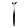 Нашийник с флогером Rosy Gold - Collar with Flogger - Black