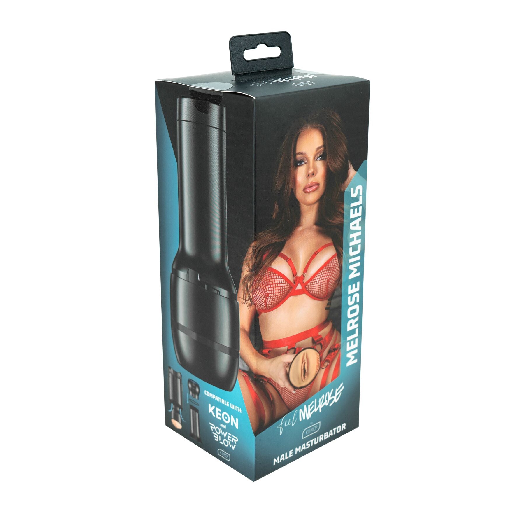 Masturbator Kiiroo Feel MelRose Michaels PBC, compatible with PowerBlow, Control, and Keon, a replica of the porn star's vagina