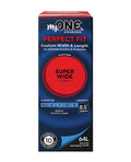 MyONE Super Wide & Long condoms, 10 count, cardboard box