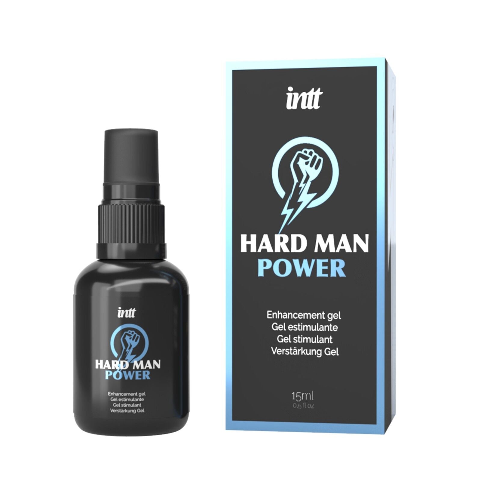 Стимулювальний гель для ерекції Intt Hard Man Power (15 мл), екстракт гінгко білоба, таурин